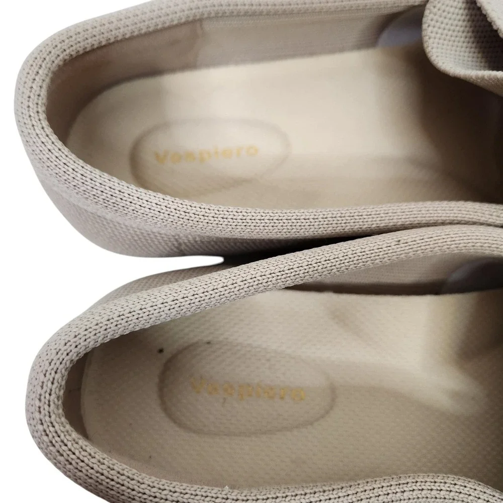 VESPIERO Shoes Womens 8.5 Beige Mesh Loafer Flats Slip On Lightweight Comfort